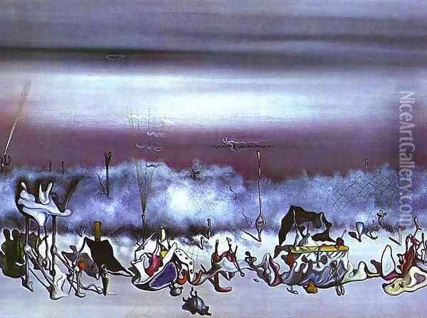The Ribbon of Extremes Oil Painting - Yves Tanguy