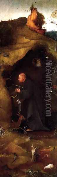 Hermit Saints Triptych (right panel) 2 Oil Painting - Hieronymous Bosch