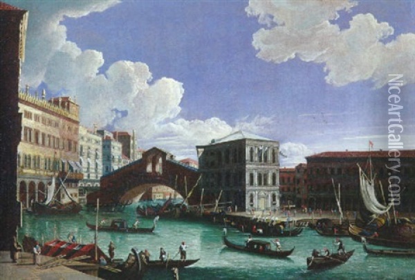 Vue De Carnareggio Oil Painting - William James