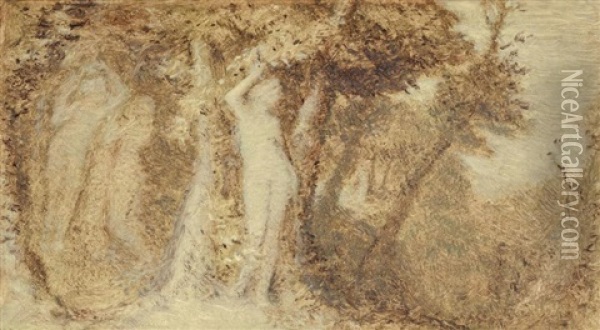 The Dryade Oil Painting - Edward Calvert