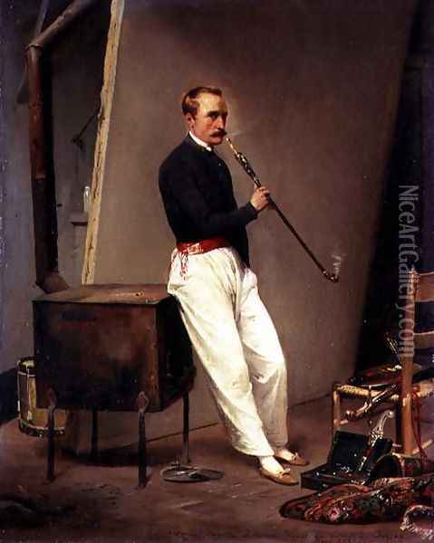 Self Portrait, 1835 Oil Painting - Horace Vernet
