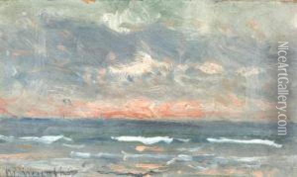 Avondrood Boven De Noordzee Oil Painting - Gerhard Arij Ludwig Morgenstje Munthe