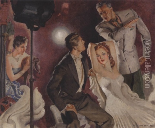 Cinema Set Oil Painting - Mcclelland Barclay