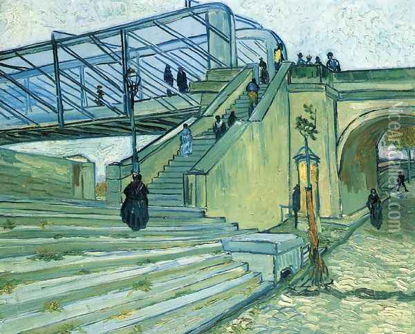 The Trinquetaille Bridge Oil Painting - Vincent Van Gogh