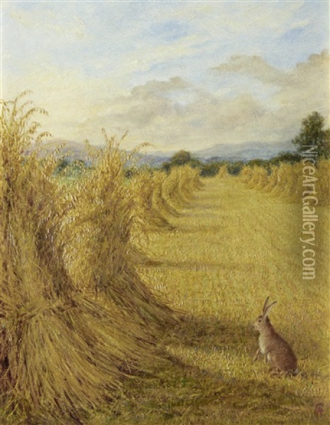 Harvest Time Oil Painting - William Gale