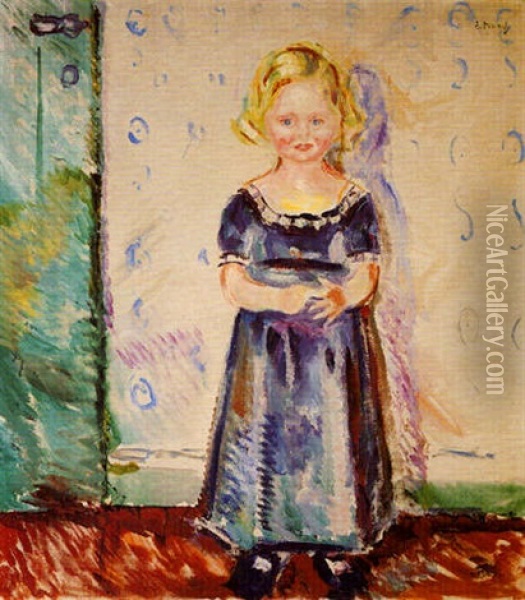 Pernille Kirkeby Oil Painting - Edvard Munch