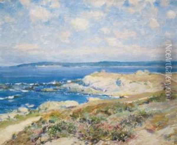 The Shore Road Oil Painting - Guy Rose
