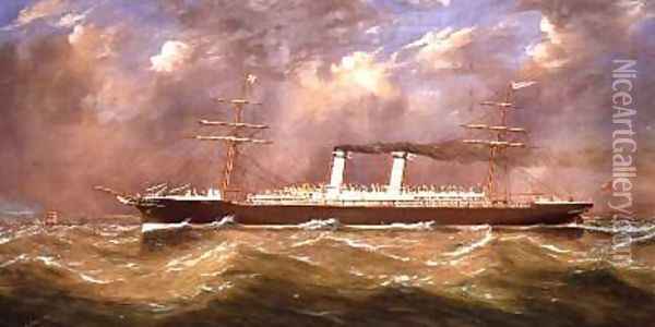 The SS America Oil Painting - James Miller