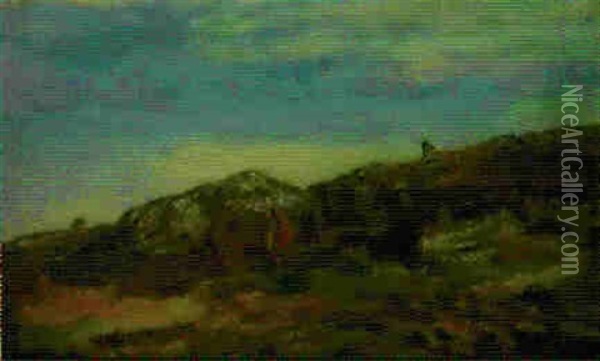 Paesaggio Oil Painting - Giacomo Calderini