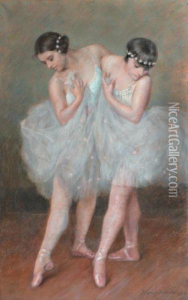 Danseuses Oil Painting - Pierre Carrier-Belleuse