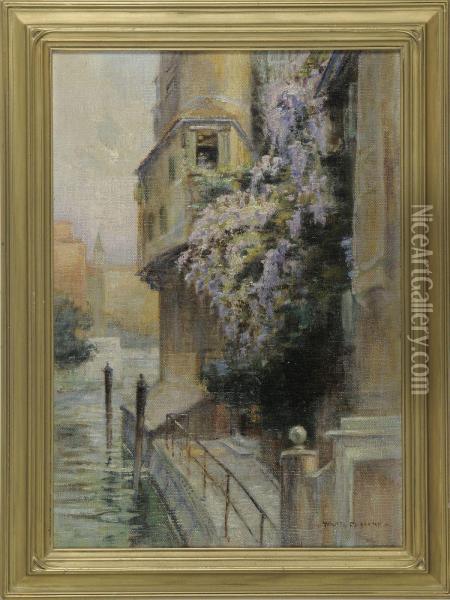 Venetian Canal View Oil Painting - Walter Francis Brown
