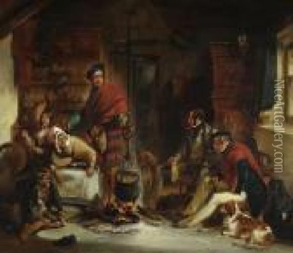 Highland Hospitality Oil Painting - Landseer, Sir Edwin