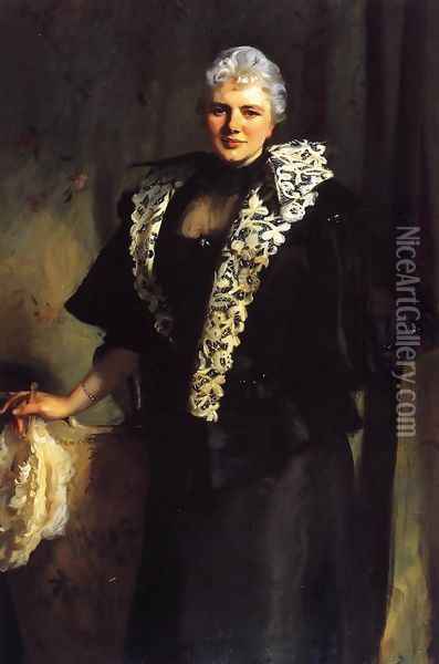 Mrs. Ernest Hill (Constance Malanie Wynne-Roberts) Oil Painting - John Singer Sargent