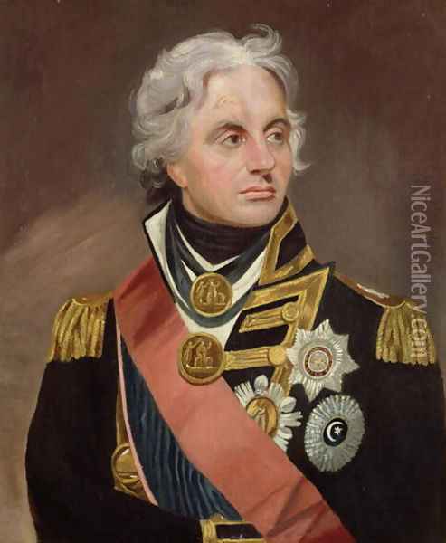 Lord Nelson Oil Painting - Sir William Beechey