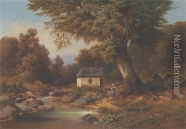 Waldkapelle Oil Painting - Dedo Carmiencke