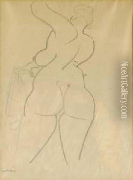 Standing Female Nude Oil Painting - Gaston Lachaise