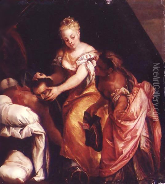 Judith With The Head Of Holofernes Oil Painting - Paolo Veronese (Caliari)