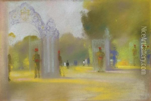 Park Oil Painting - Augusto Giacometti
