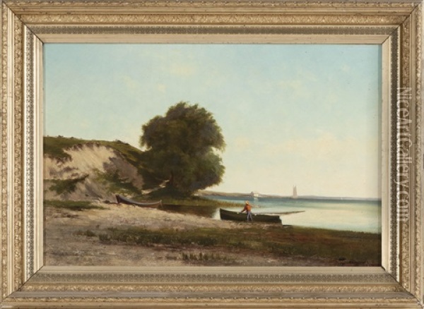 Newburyport Oil Painting - Hendricks A. Hallett