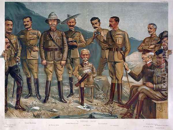 A General Group, published by Vanity Fair 1900 Oil Painting - Ward, Leslie Matthew