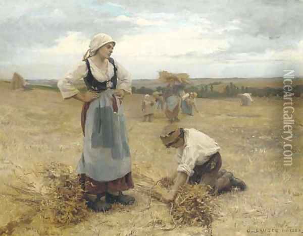 The Gleaners Oil Painting - Georges Laugee