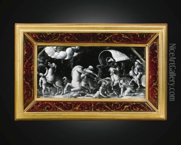 The Conversion Of St. Paul (after Jacques Androuet Du Cerceau?) Oil Painting - Pierre Reymond