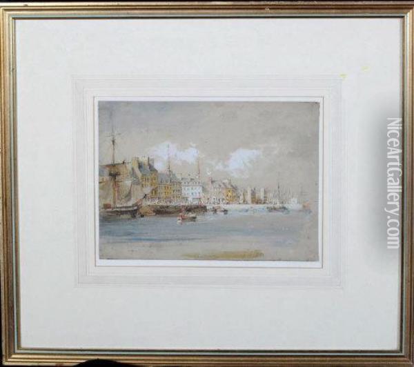 Cherbourg Oil Painting - John Wilson Carmichael