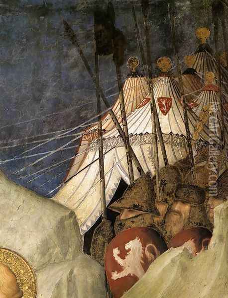 Saint Martin Renounces his Weapons (detail-3) 1312-17 Oil Painting - Louis de Silvestre