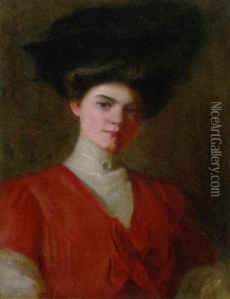 Portrait Of Georgette Borland Oil Painting - Francis Day