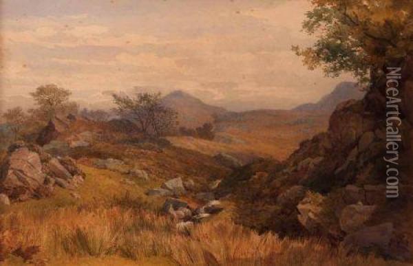 In Borrowdale Oil Painting - John Henry Mole
