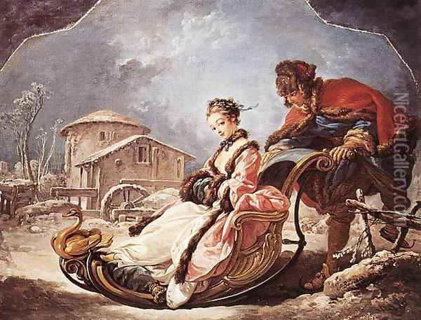 Winter 1735 Oil Painting - Francois Boucher