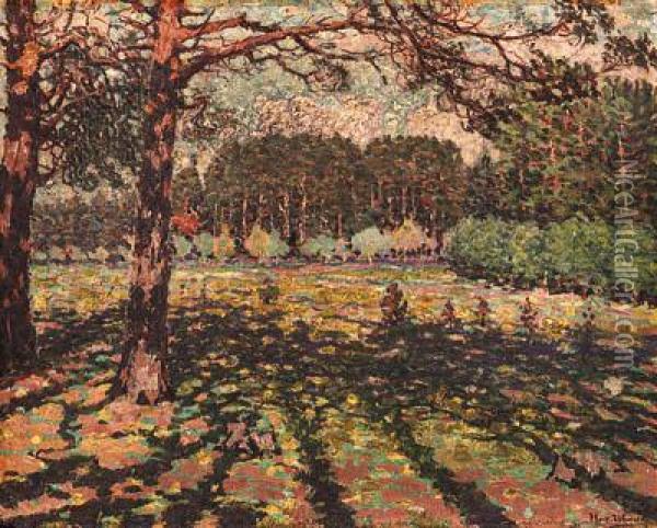 Forest Glade In Sunlight Oil Painting - Nikolai Ivanovich Iurasov