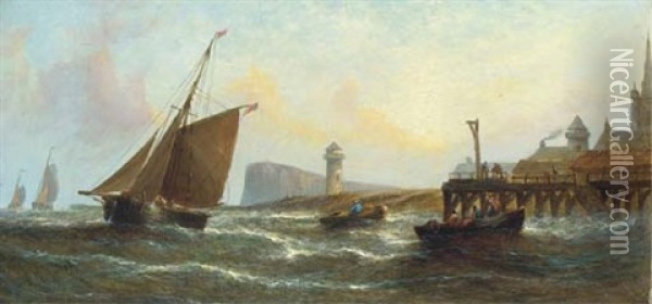 Morning Off Harwich Oil Painting - William Callcott Knell