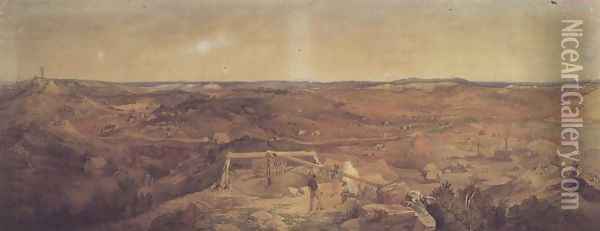 Old Bendigo, 1857 Oil Painting - George Rowe