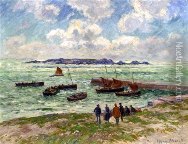 Saint-guenole, Penmarch (finistere) Oil Painting - Henry Moret