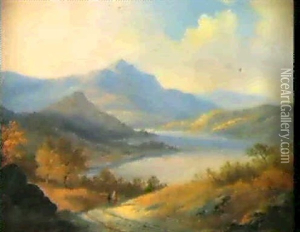 Blick Ins Flusstal Oil Painting - Remigius Adrianus van Haanen