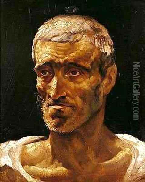 Head of a Shipwrecked Man Oil Painting - Theodore Gericault