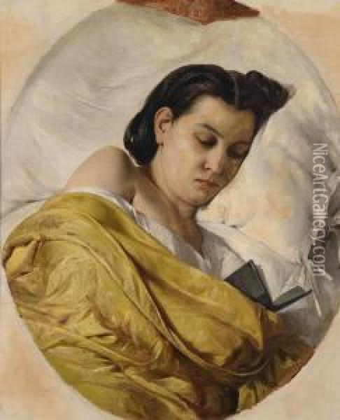 The Sleeper Oil Painting - Federico Maldarelli