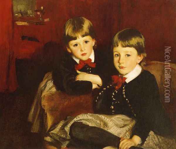 The Sons of Mrs. Malcolm Forbes Oil Painting - John Singer Sargent