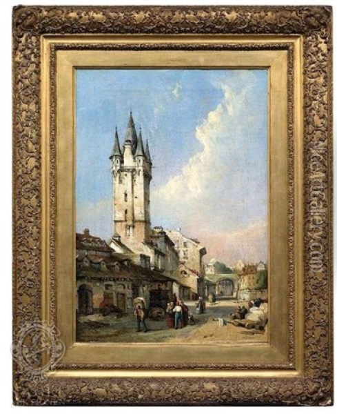 Ansicht Von Mainz Oil Painting - Charles F. Tomkins