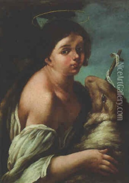Saint John The Baptist Oil Painting - Antonio Mercurio Amorosi