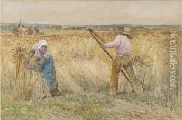 The Harvesters Oil Painting - Lionel Percy Smyth
