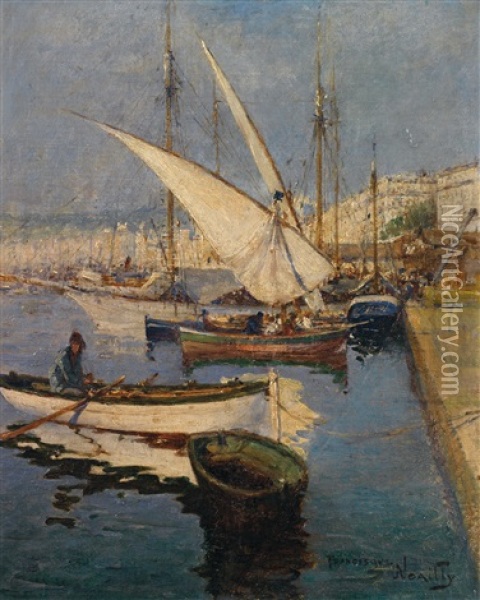 Le Port D'alger Oil Painting - Francisque Noailly