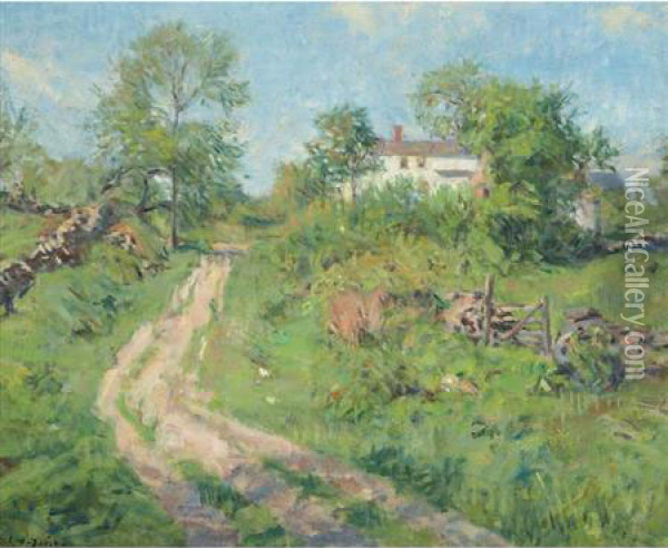 Little Road In Spring Oil Painting - Charles Harold Davis