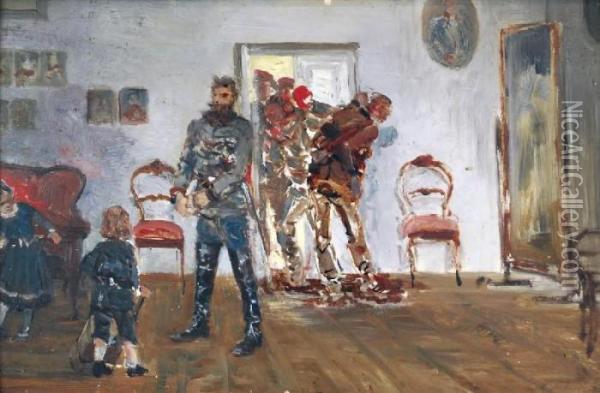 Wspomnienie Dziecinstwa Oil Painting - Jacek Malczewski