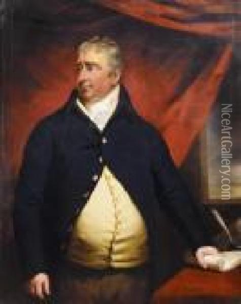 Portrait Of Charles James Fox (1749-1806) Oil Painting - Sir Henry Raeburn