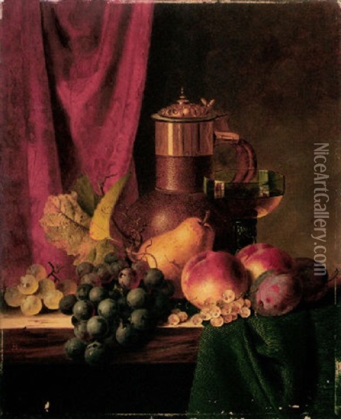 Fruit And Still Life Oil Painting - Edward Ladell