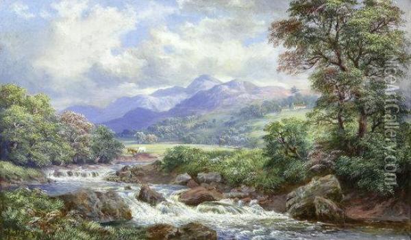 Scottish Loch 
 Scottish River Oil Painting - Kenneth Macleay