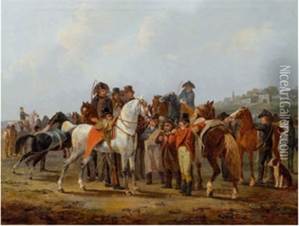 Der Araber Schimme Oil Painting - Johann Conrad Gessner