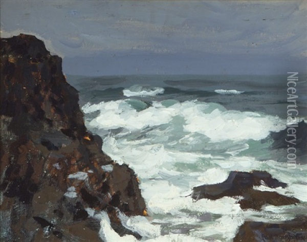 Off The Maine Coast Oil Painting - Paul Dougherty